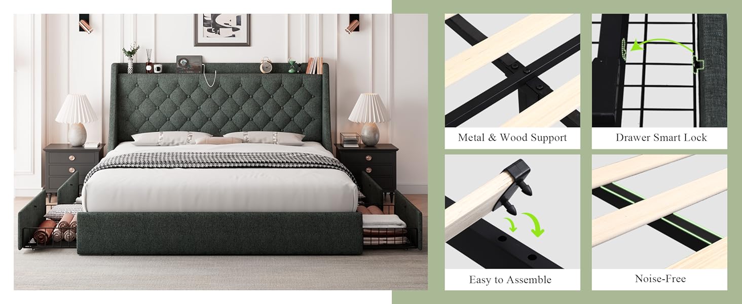 bed frame queen size
