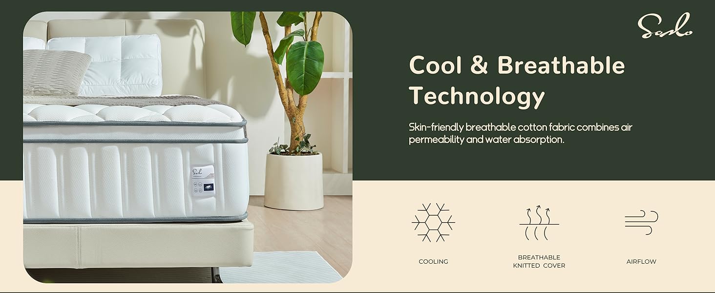 Cooling memory foam mattress 