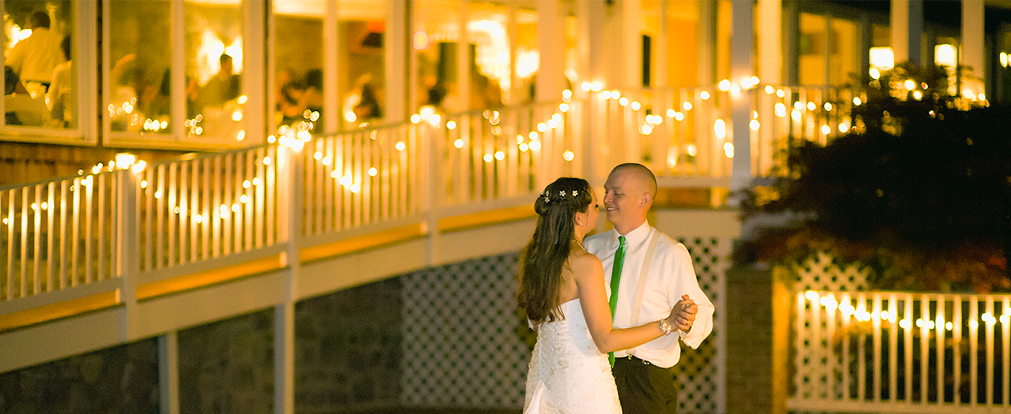 warm white inviting ambience party hanging string lights