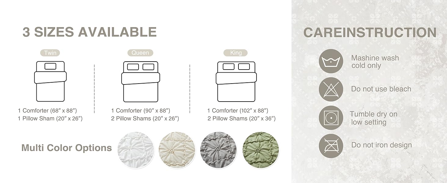  Pinch Pleat Exquisite Comforter