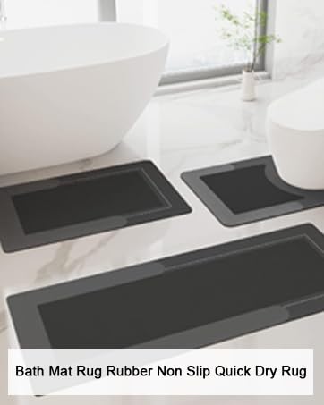 3PCS Bath Mat Rug