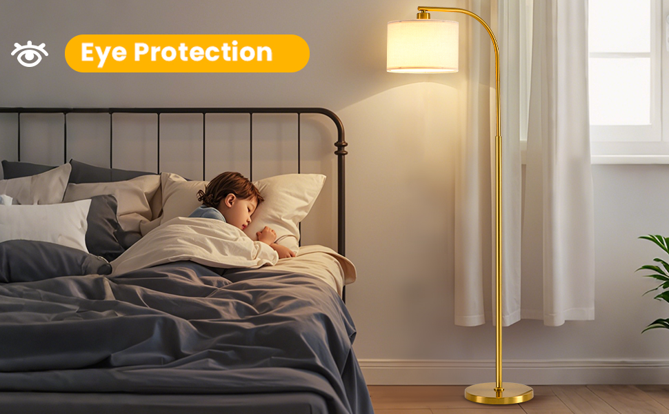 Gold Floor Lamp for Bedroom