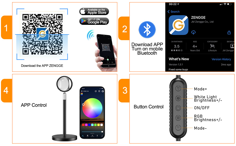 sunset lamp projector