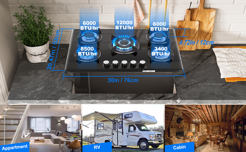 Easy Installation – Fits Standard 30 Inch Cut-Outs