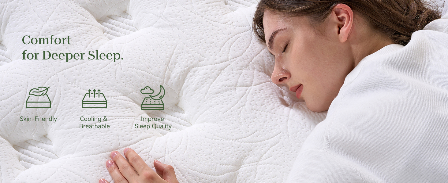 Skin friendly breathable fabric mattress