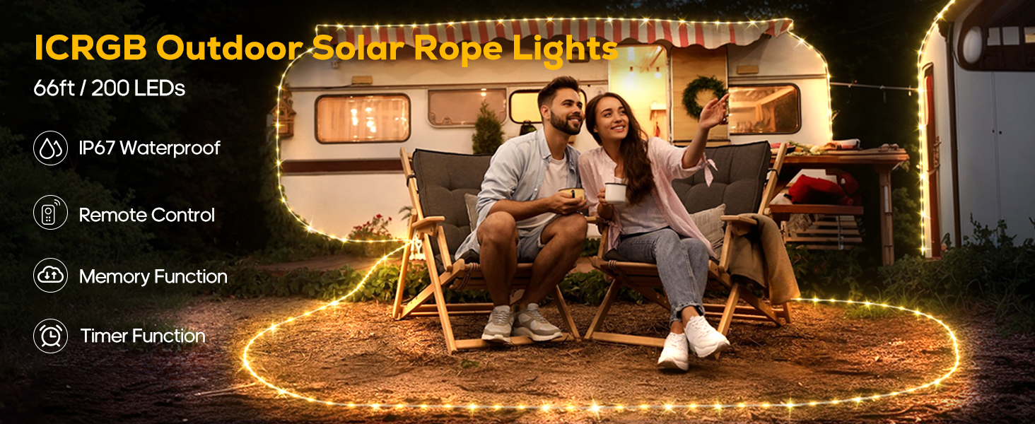 solar rope lights