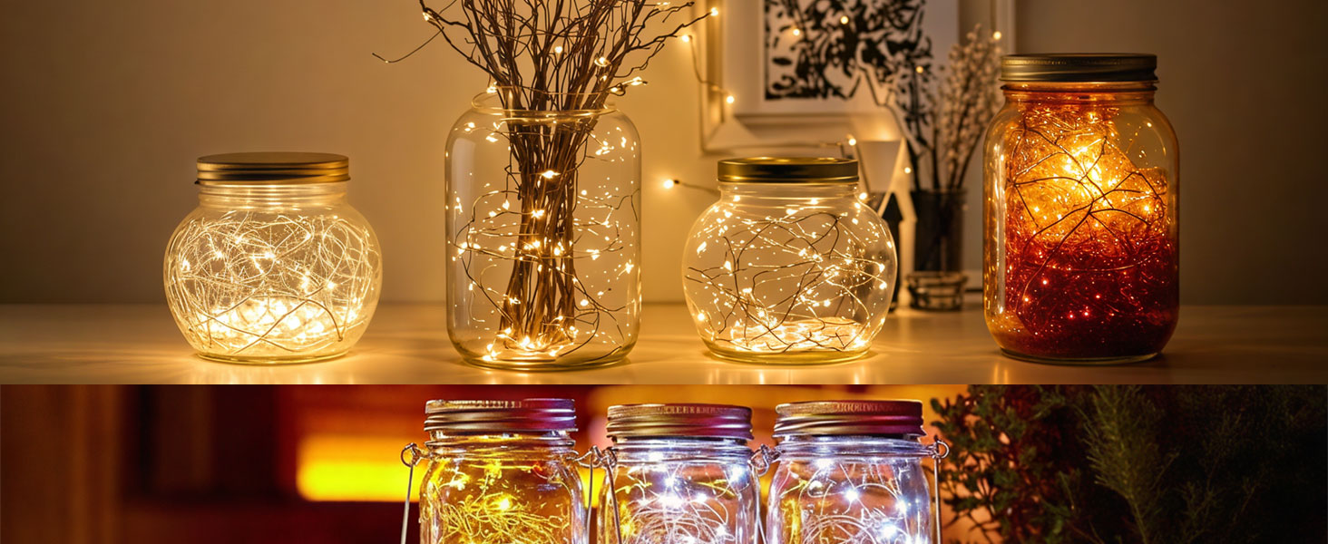 multicolor string lights
