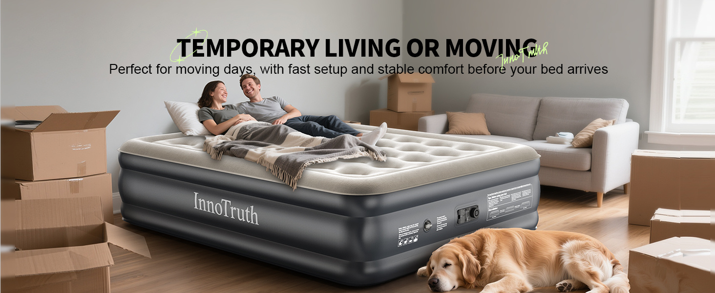 air mattress queen with built in pump inflatable blow up mattress air bed airbed