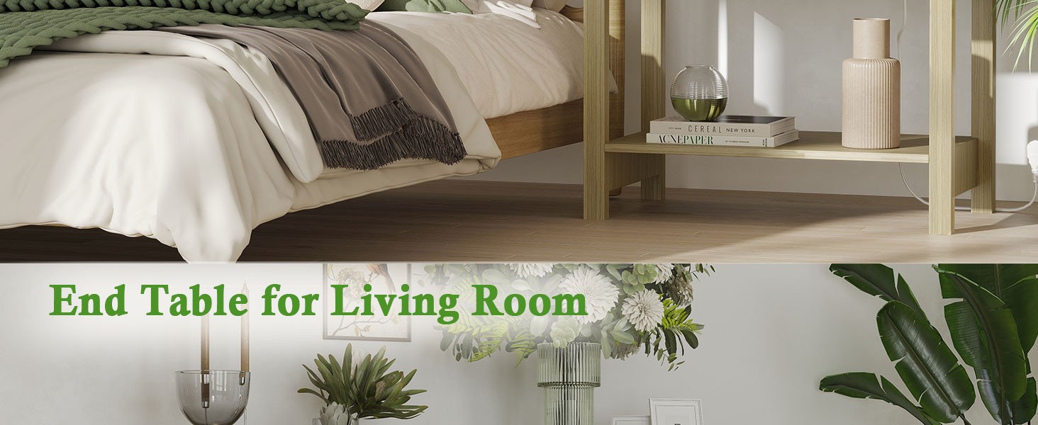 Nightstand Set 2 with Drawers