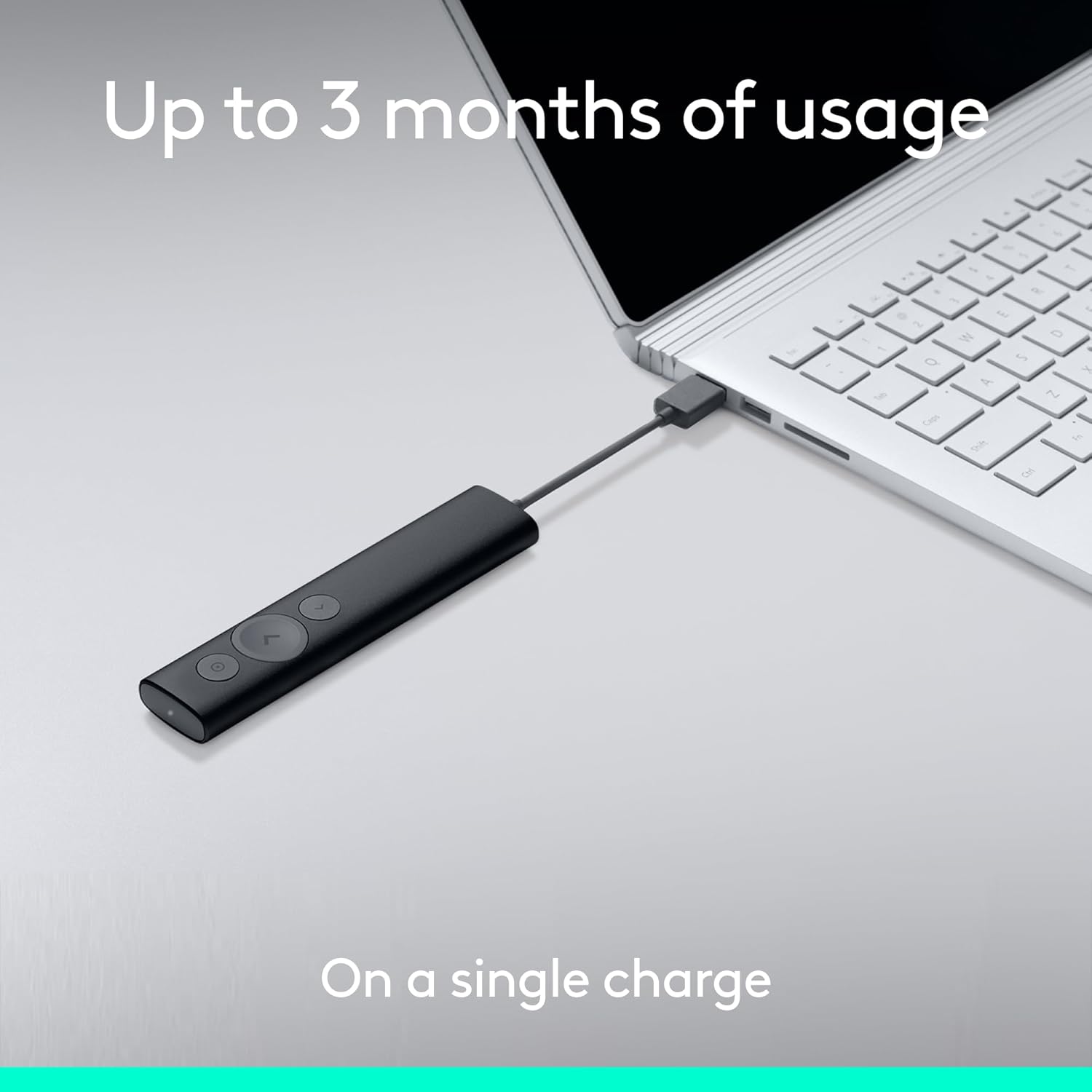 Logitech Spotlight Presentation Remote - Universal Wireless Presentation Clicker with Laser Pointer, Advanced Digital Highlighting, Bluetooth, 30 m Range and Quick Charging - Black - Image 6