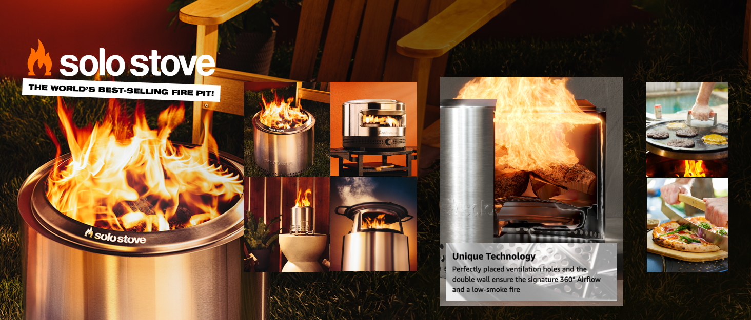 Portable Outdoor Fire Pit - Stainless Steel