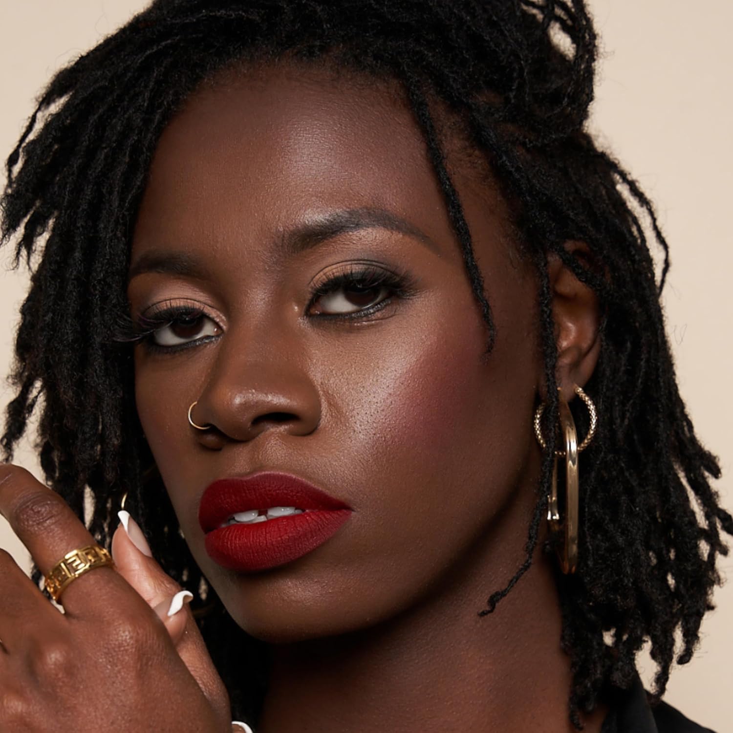 The Lip Bar - Nonstop Liquid Matte Lipstick, Bawse Lady (Blue Red) - High Pigment - One Swipe - Long Lasting - Jojoba Oil, Vitamin E - Vegan, Gluten Free, Cruelty Free - Makeup & Cosmetics - .24 fl oz - Image 9