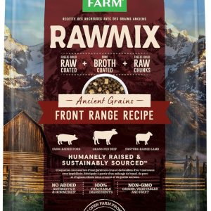 Open Farm, RawMix Dry Dog Food with Ancient Grains, Protein-Packed Kibble Coated in Bone Broth with Freeze Dried Raw Chunks, Beef Pork & Lamb, Front Range Recipe, 20lb Bag