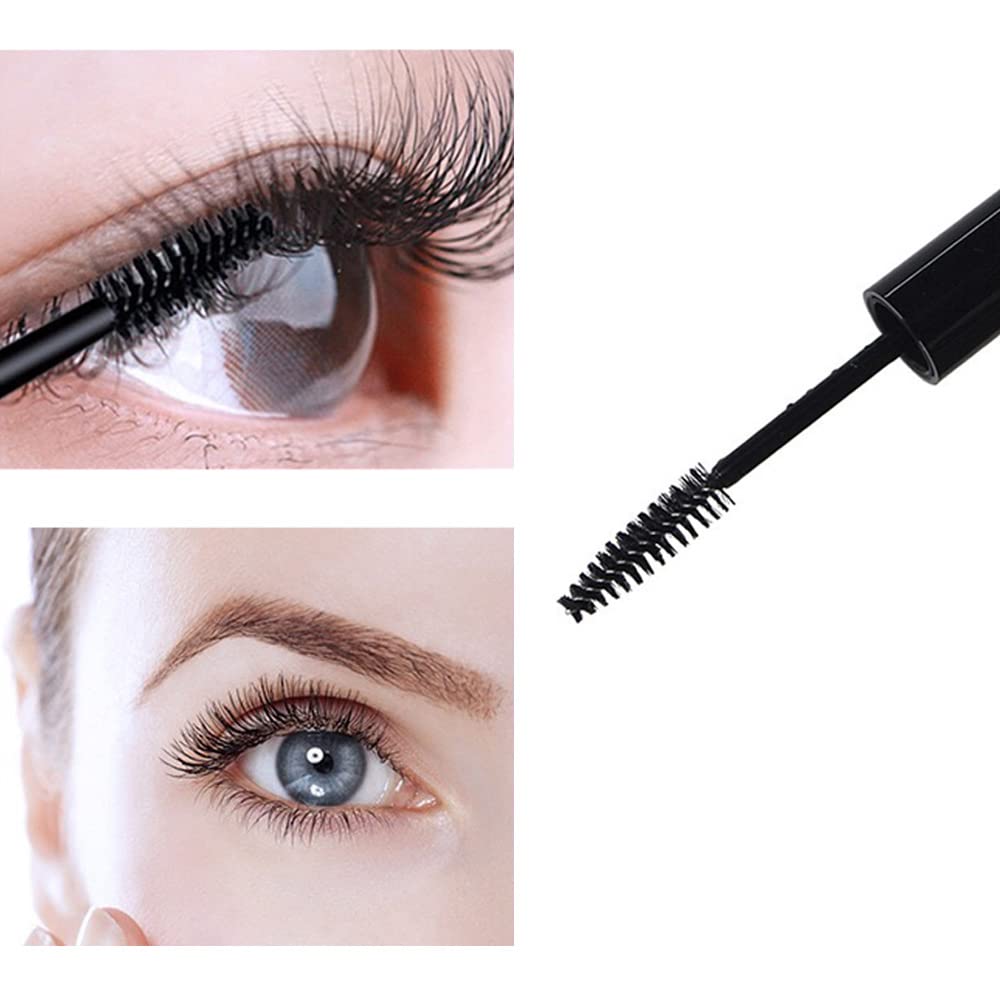 4 Pack Empty Mascara Tube with Eyelash Wand, ForSewian10ml Premium Eyelash Cream Container Bottle with Mini Funnels and Leak Stoppers (black) - Image 2