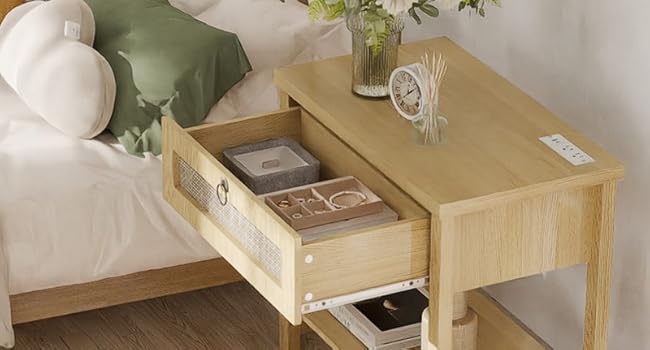 Nightstand with Charging Station