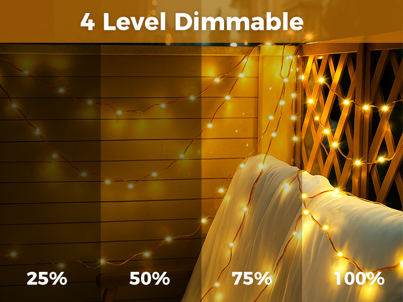 dimmable twinkle lights plug in
