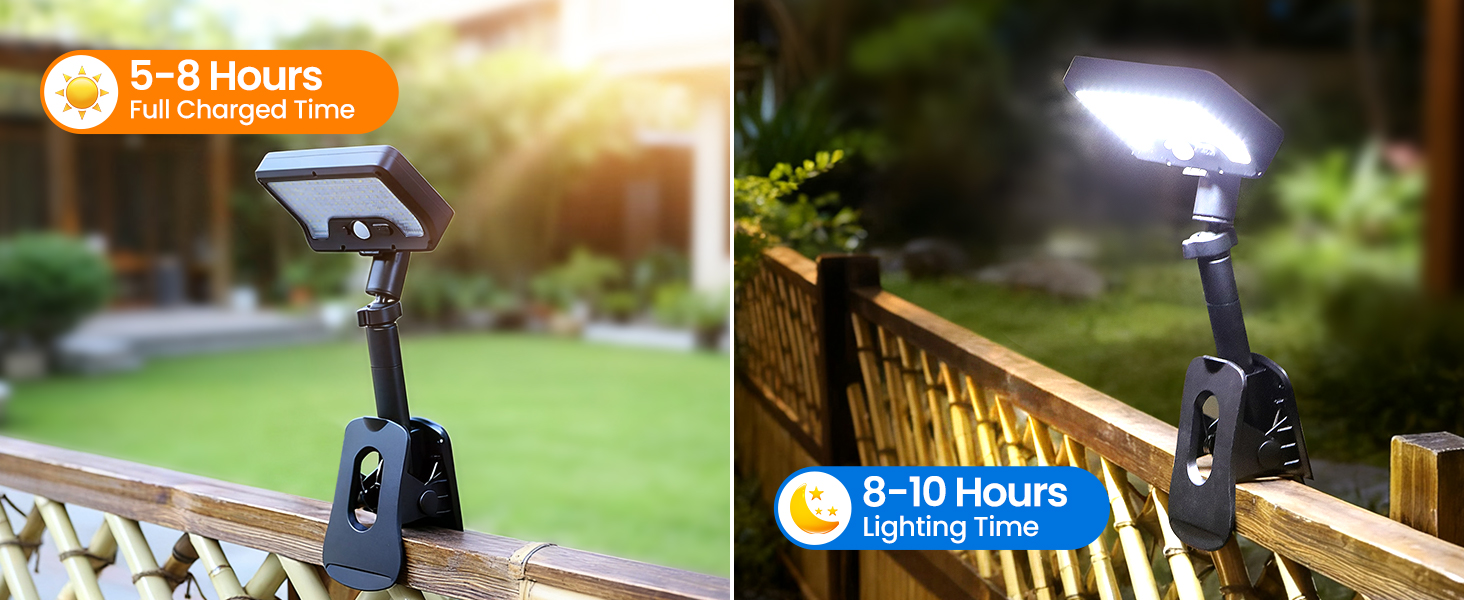 clip on solar lights