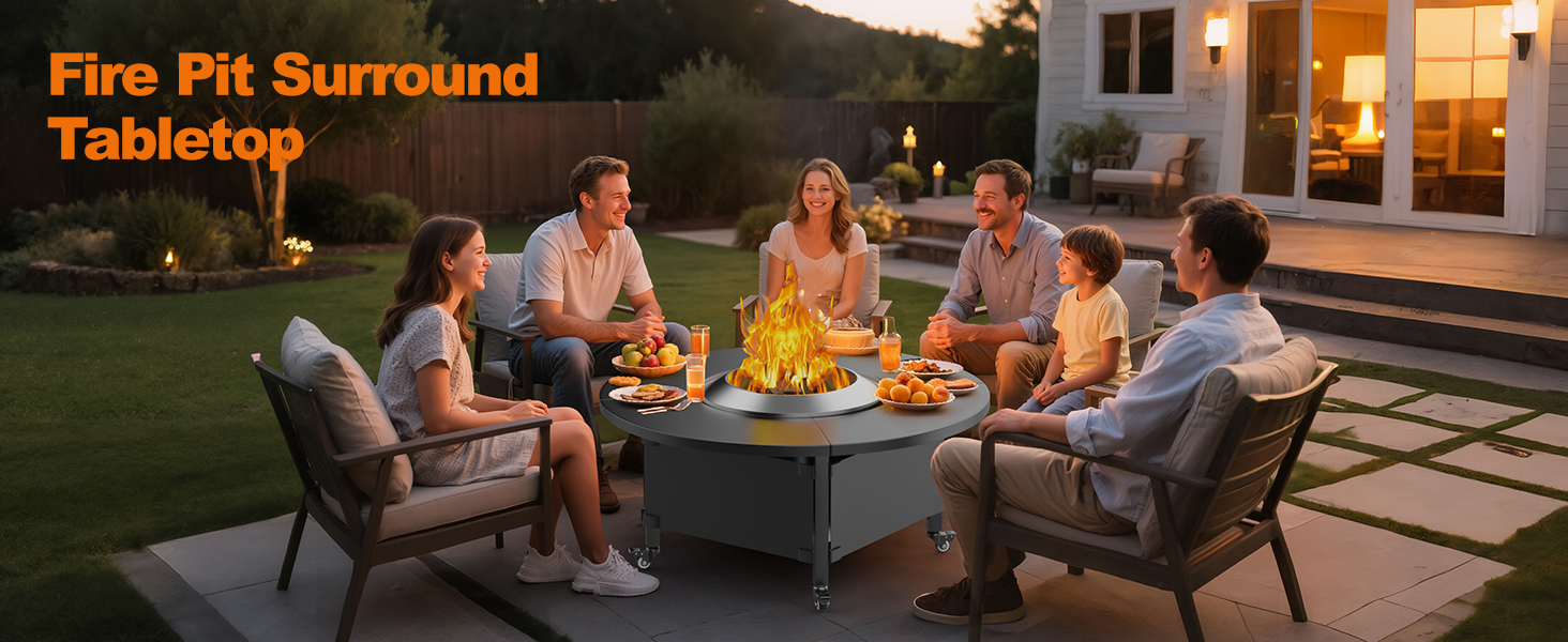 firepit surround tabletop