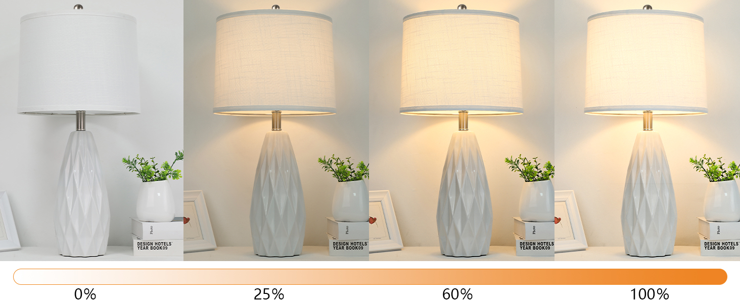 KunruiTAI Ceramic Table Lamps