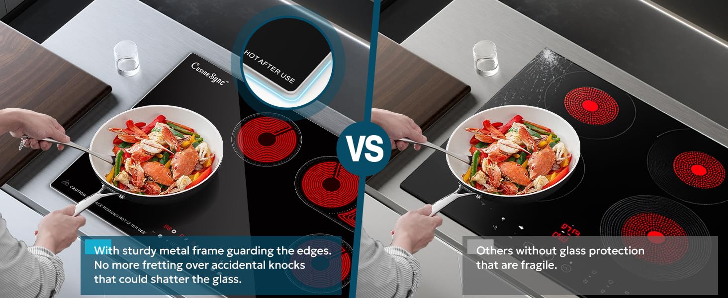 With sturdy metal frame guarding the edges