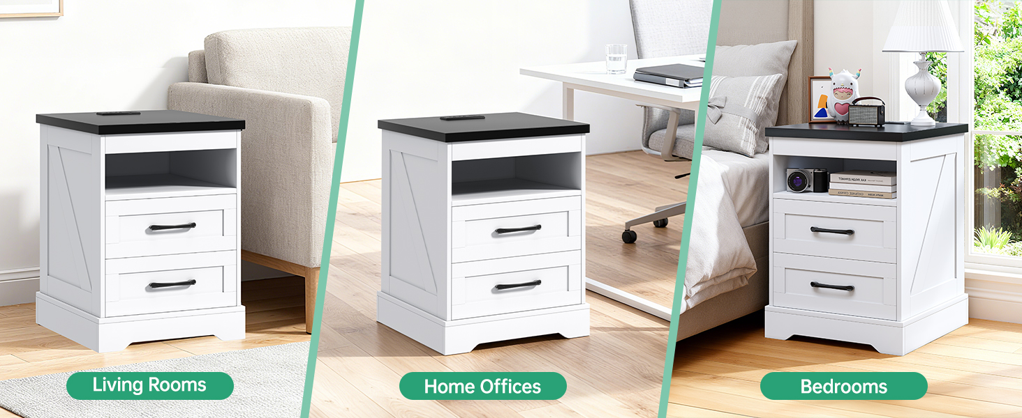 18&#39;&#39; Nightstand with LED Lights