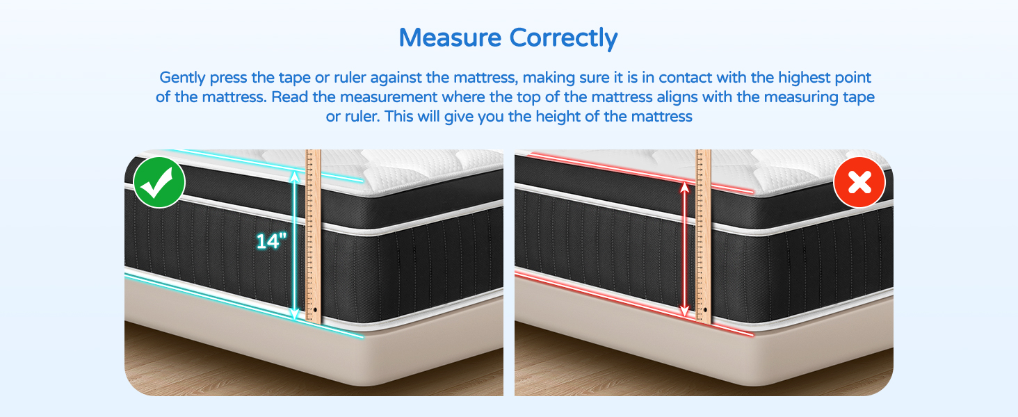 Queen size mattress 14+ inch