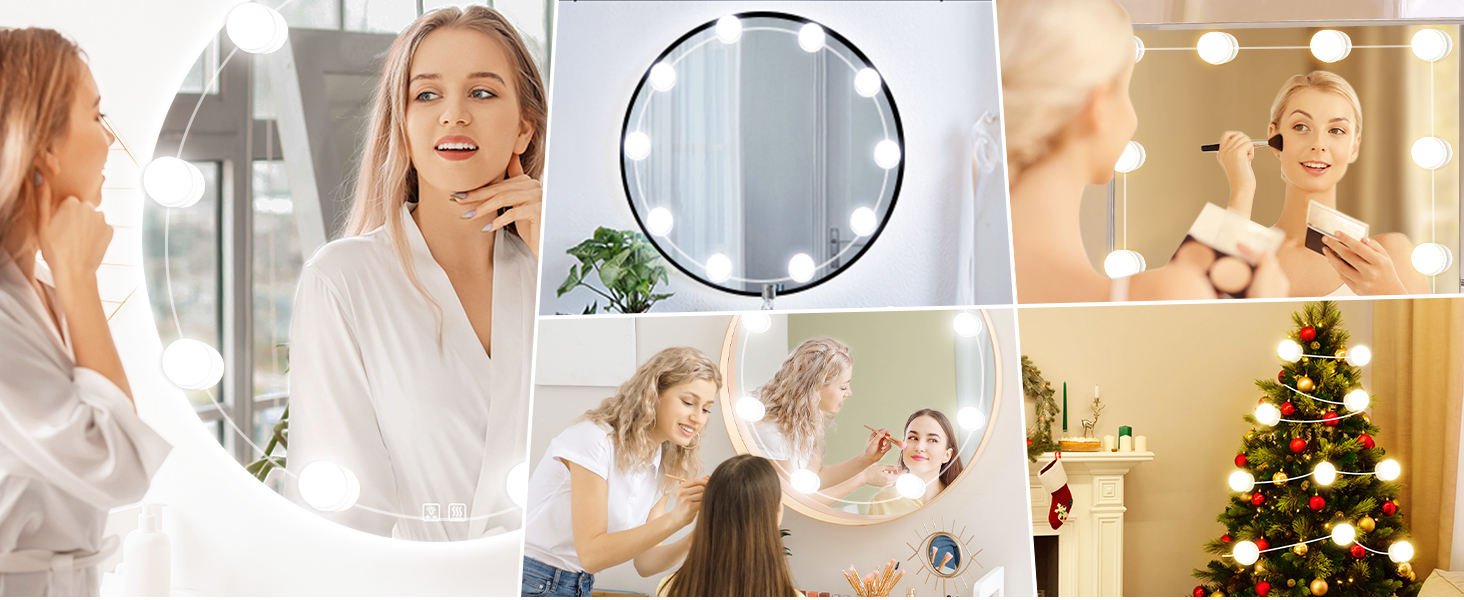 stick on vanity lights for mirror