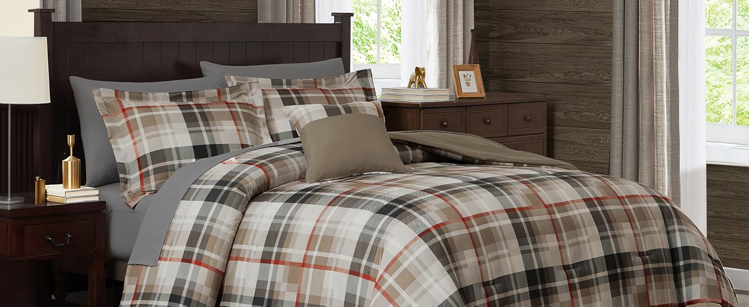 khaki comforter set