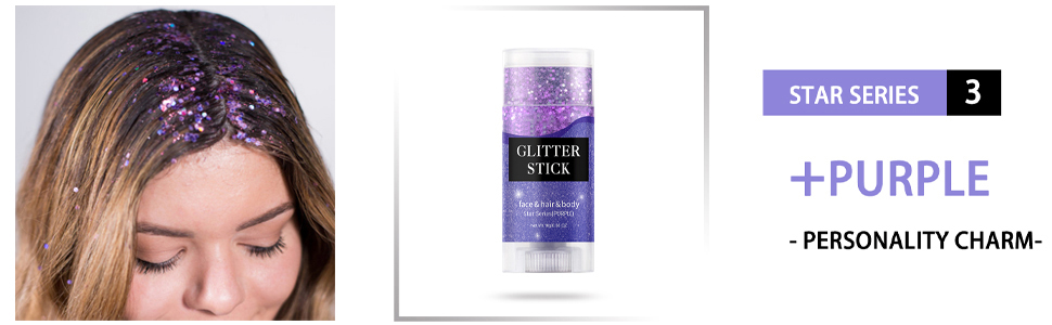 purple body glitter