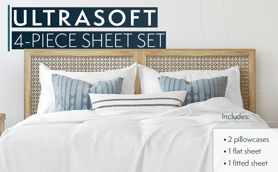 ultrasoft 4-piece sheet set