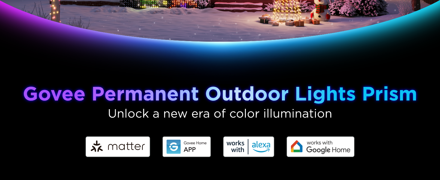 permanent outdoor lights prism
