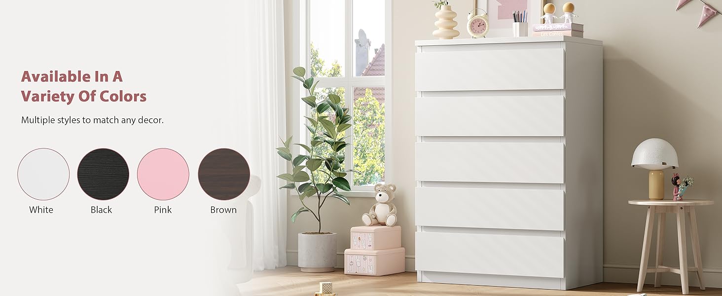 White Drawer Dresser