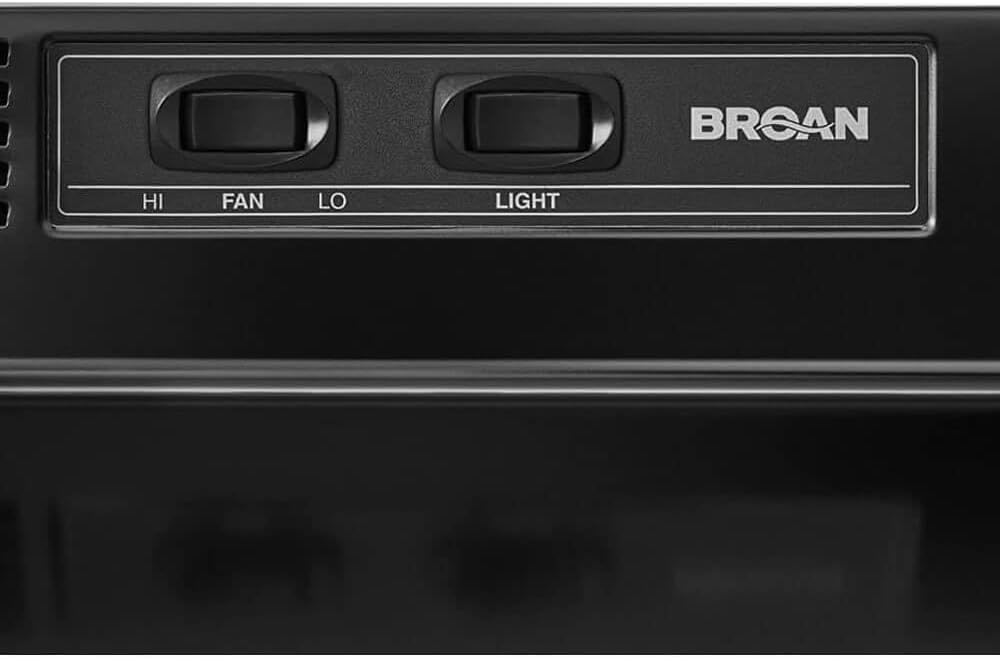 Broan-NuTone 413023 Ductless Range Hood Insert with Light, Exhaust Fan for Under Cabinet, 30-Inch, Black - Image 2