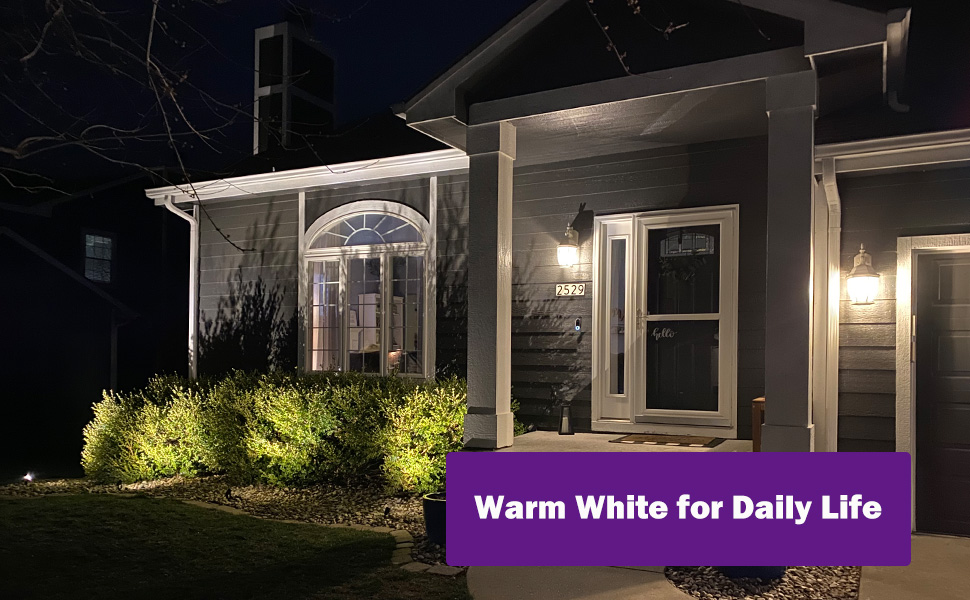 warm white spotlight outdoor for daily life