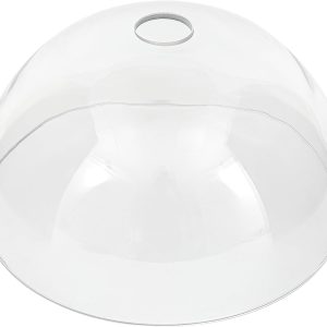 Bowl Glass Lamp Shade Replacement, 1-5/8 inch Fitter, 11.8" Diameter, 6.1" Height, Clear Glass Globe Cover