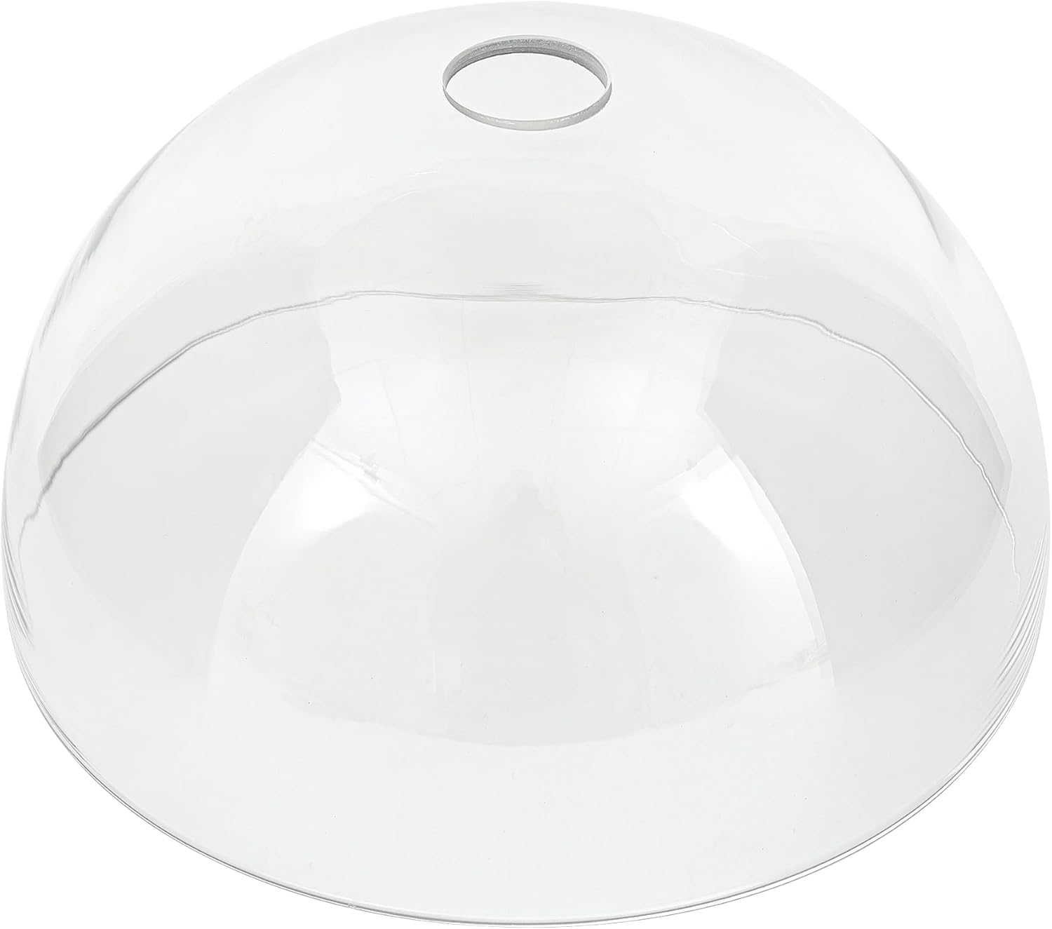 Bowl Glass Lamp Shade Replacement, 1-5/8 inch Fitter, 11.8″ Diameter, 6.1″ Height, Clear Glass Globe Cover
