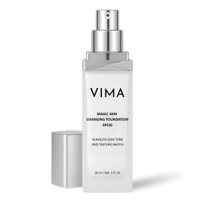 Vima Color Changing Foundation with Sunscreen – Fragrance-free - Paraben-Free and Vegan Makeup – Lightweight, Long-Lasting Coverage – 1 fl oz