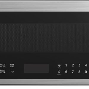 Midea MMO12S3ASTZ Over the Range Microwave Oven, 1.2 Cu.ft Slim Microwaves with Sensor Cook, Stainless Steel Microwaves, 1000W heating power with 400CMF vent fan