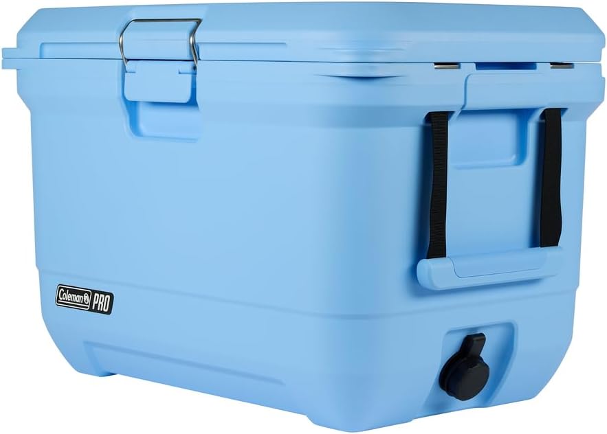 Coleman Pro Heavy-Duty 45qt Ultra-Light Premium Hard Cooler, Extra-Thick Insulation Keeps Ice up to 4 Days, 74-Can Capacity
