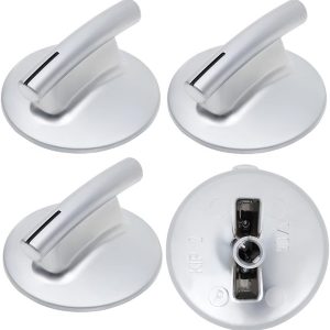 4Pcs WP74010839 Cooktop Burner Knob Replacement Part fit for Jenn-Air Stove/Range - Replaces 74010839, 7737P372-60, Not Universal