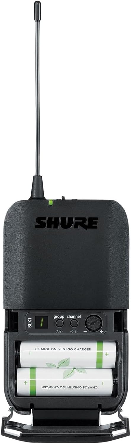 Shure BLX14/P31 Wireless Microphone System - 14-Hour Battery Life, 300 ft Range, UHF | Includes PGA31 Headset Mic, Bodypack Transmitter, Single Channel Receiver | H10 Band (BLX14/P31-H10) - Image 7