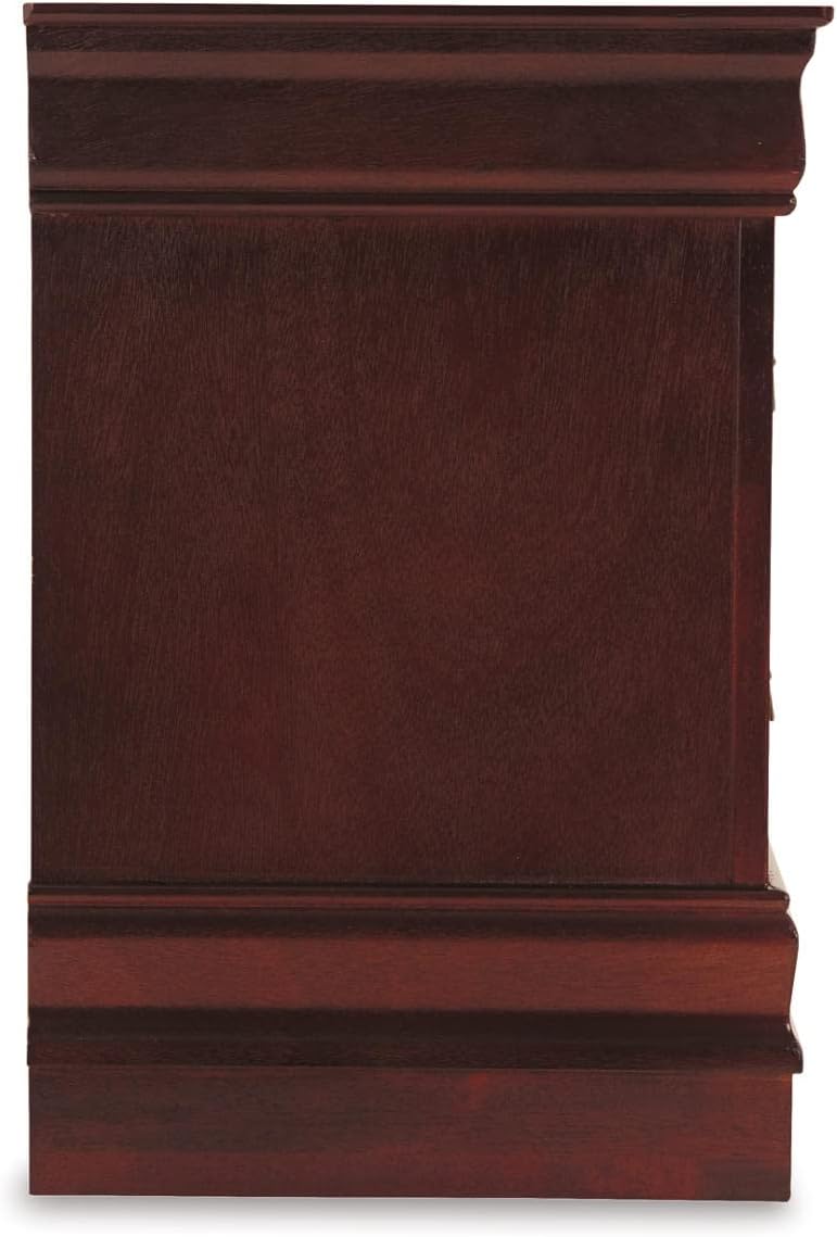 Signature Design by Ashley Alisdair Traditional 2 Drawer Nightstand, 23.75" Tall, Dark Brown - Image 6