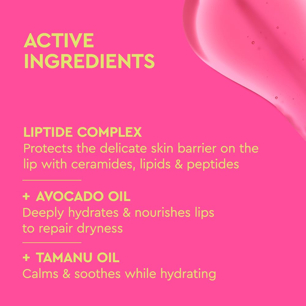 BYOMA Liptide pH Lip Oil - Glossy, Non-Sticky Gloss with pH Adaptive Tint - Peptide Lip Treatment with Peptides, Avocado & Tamanu Oils - Softens, Plumps, Hydrates - 0.16 oz - Image 4