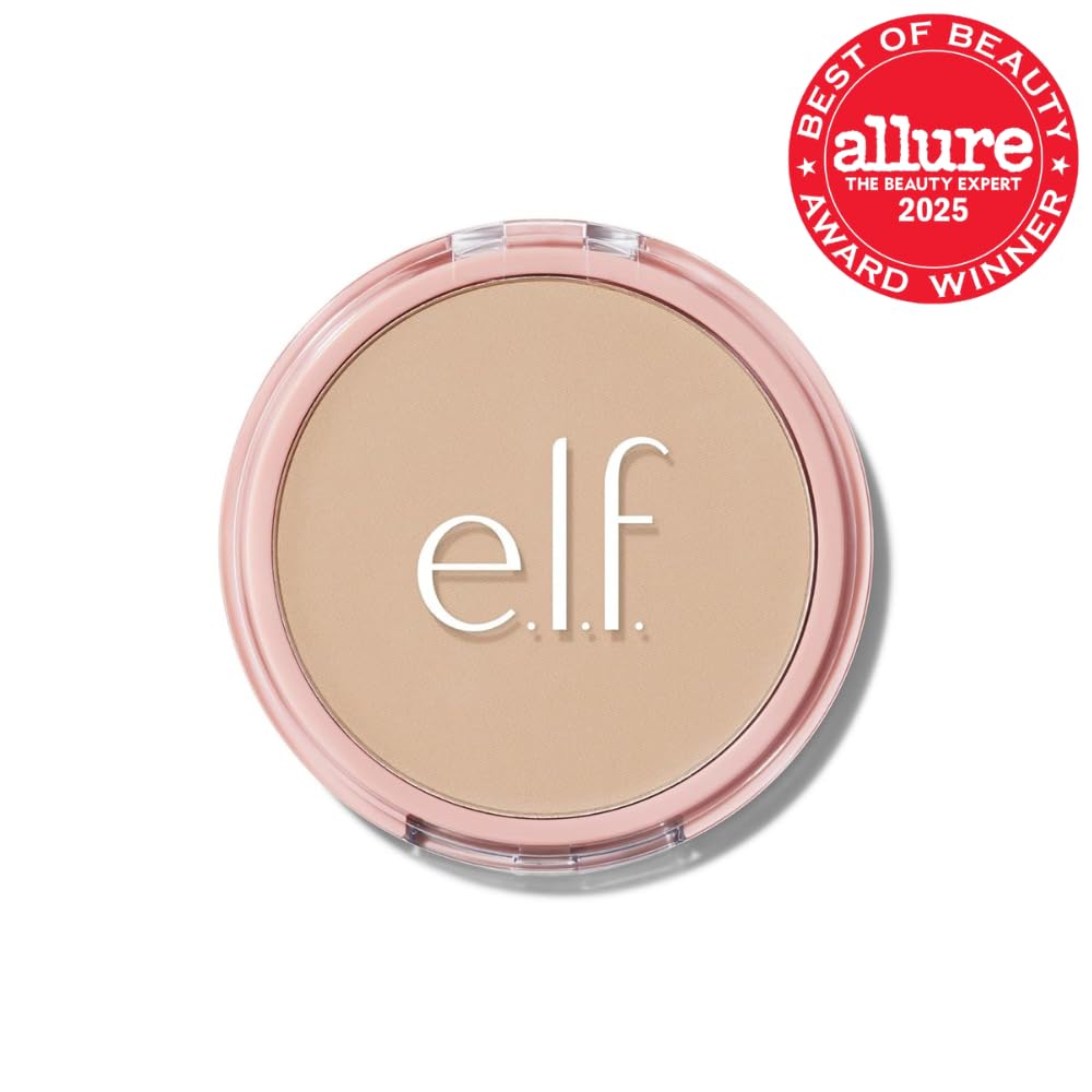 e.l.f. Halo Glow Powder Filter, Ultra-fine Finishing Powder, Smooths The Look of Pores & Fine Lines, Creates A Soft-Focus Glow, Vegan & Cruelty-Free, Light Neutral - Image 2