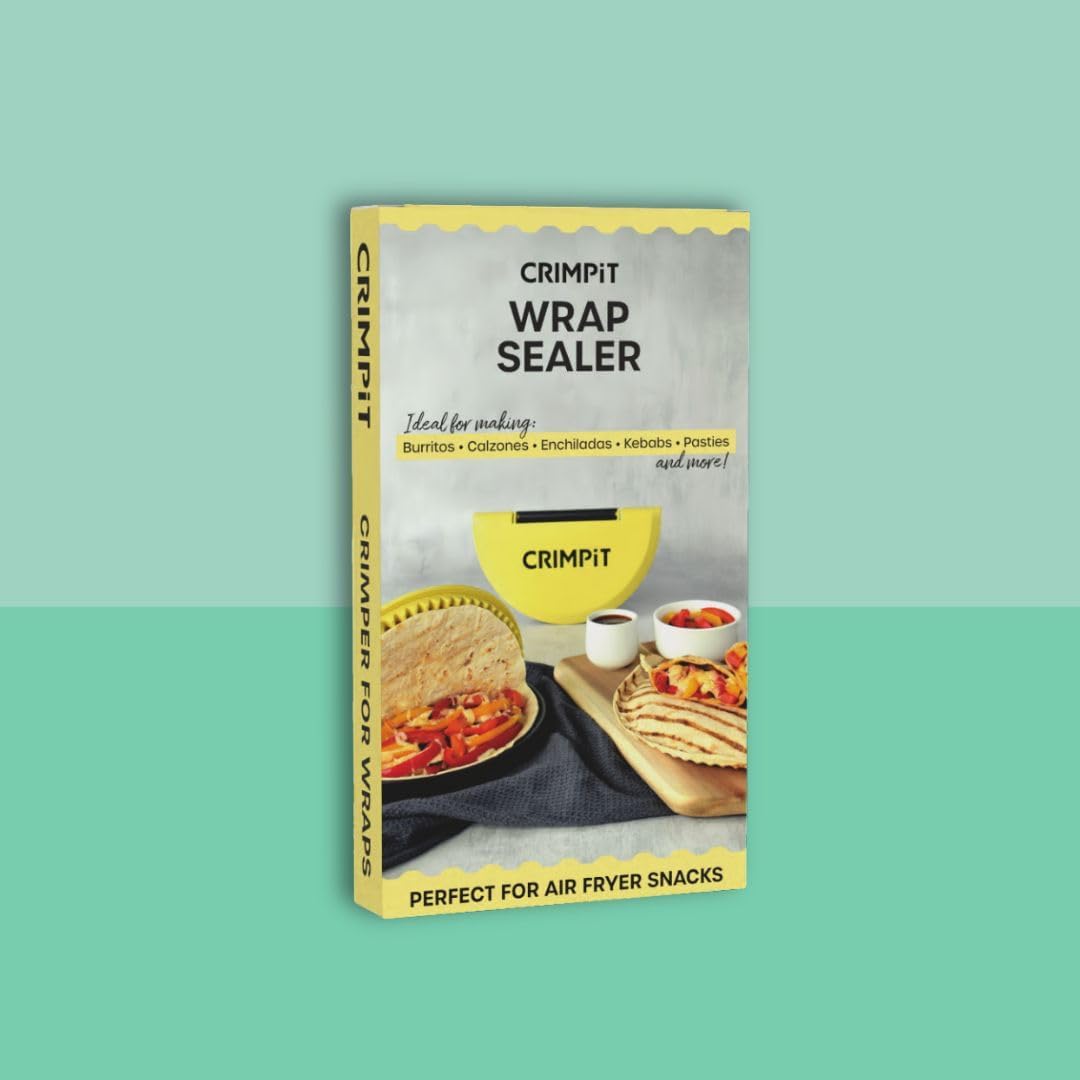 CRIMPiT Large Tortilla Sealer - For 10-12” Flour Tortillas | Make Sealed Tacos, Quesadillas, Burritos & More | Mess-Free Meals in Seconds | BPA-Free, Dishwasher Safe | Made in UK & USA - Image 9