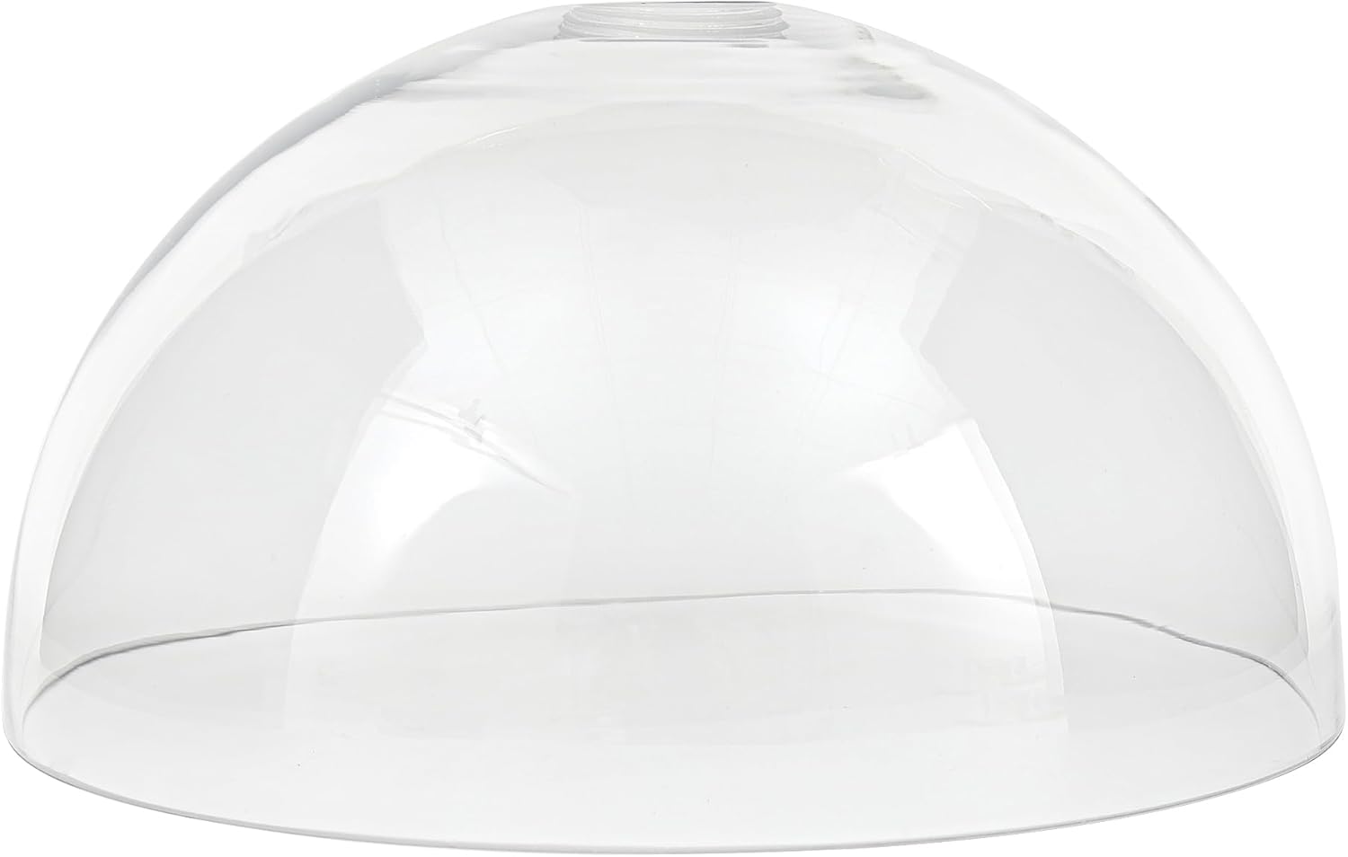 Bowl Glass Lamp Shade Replacement, 1-5/8 inch Fitter, 11.8" Diameter, 6.1" Height, Clear Glass Globe Cover - Image 4