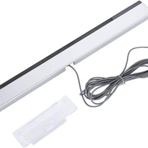 Wii Sensor Bar Original Wii Sensor,IR Signal Ray Sensor Bar Wired Receiver with a Stand,for Nintendo WII/WIIU