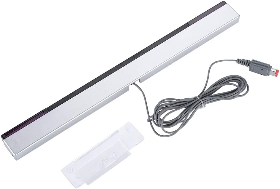 Wii Sensor Bar Original Wii Sensor,IR Signal Ray Sensor Bar Wired Receiver with a Stand,for Nintendo WII/WIIU