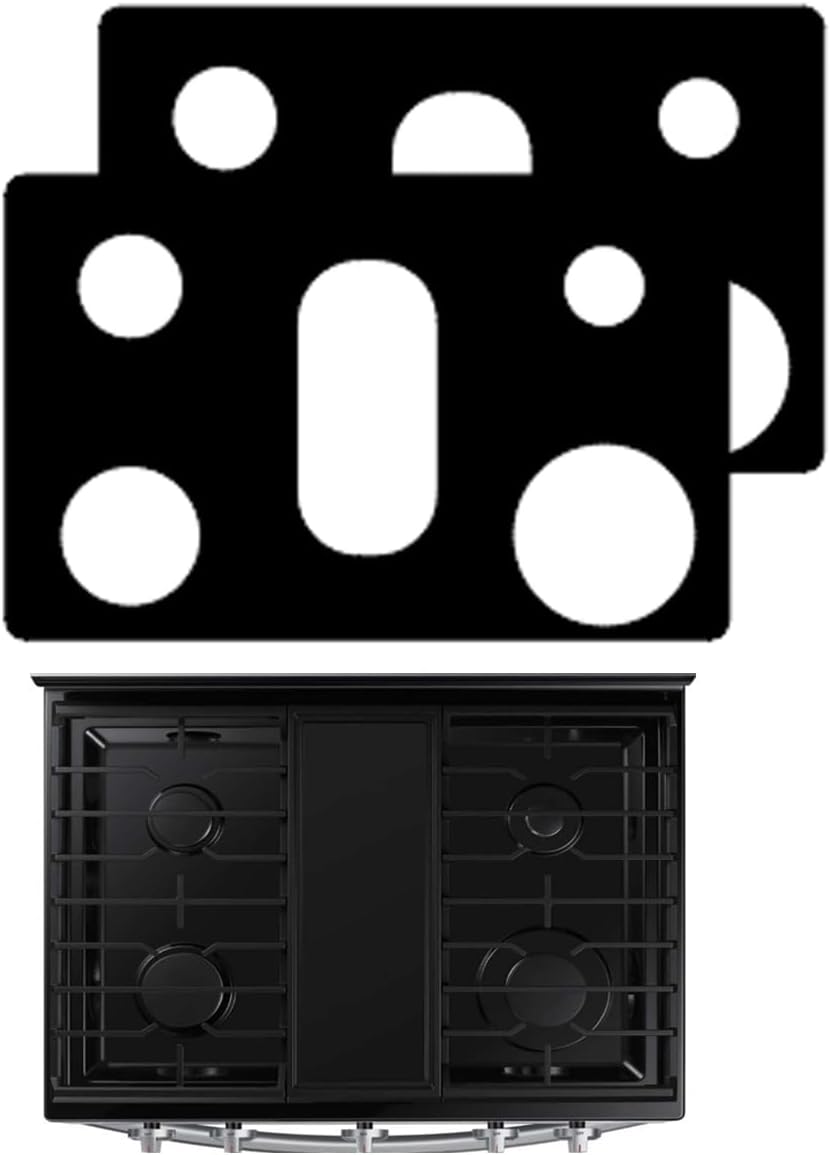 2 PCS Stove Protector For 30inch SamSung Stovetop Gas Range Cooktop Liner NX60A6111 NX60A6311 NX60A6511 NX60A6611 NX60A6711 NX60A6751