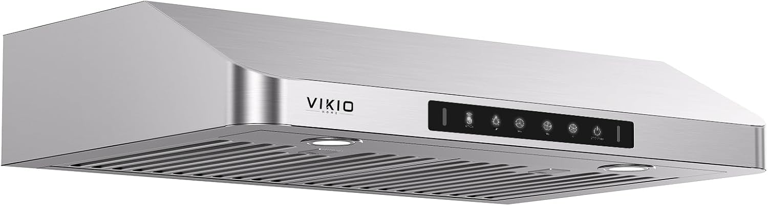 30 Inch Under Cabinet Range Hood, 980CFM Fast Venting Ducted, Kitchen Hood With 3 Speed Gesture Sensing & Touch Control, Stainless Steel Stove Hood With LED Light And 2 Baffle Filters